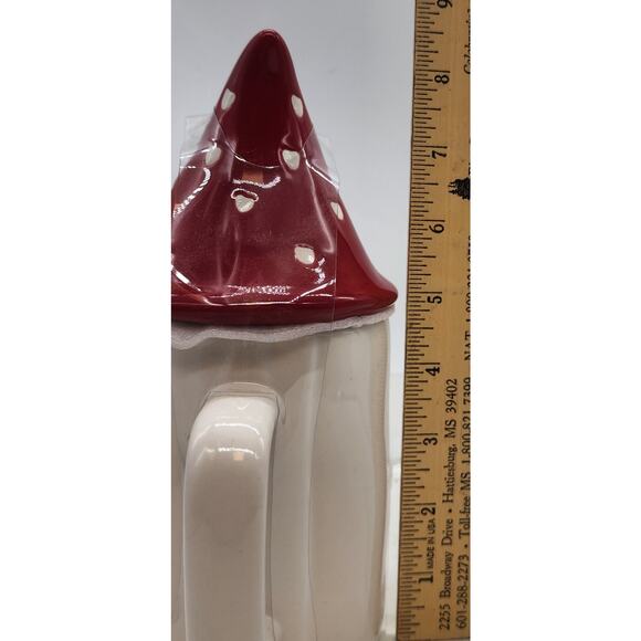 Rae Dunn LOVE BUG Coffee Mug w/ Gnome Topper New 2021 - Picture 6 of 7